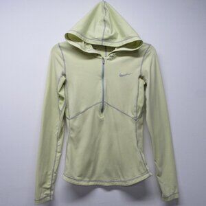 Nike Tennis Brushed Half Zip Hooded Shirt 480775 Athletic Women's sz XS Dri Fit